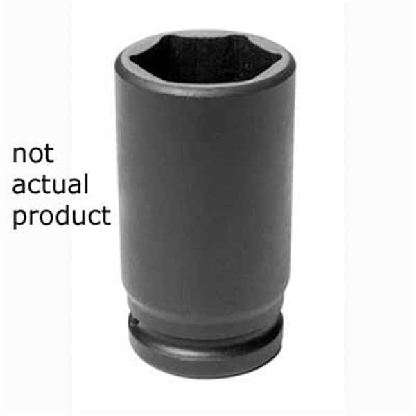3/4" Drive, 5/8" Size, SAE Socket, 6 Points, 5/8", 3/4"D, Hex D, Black