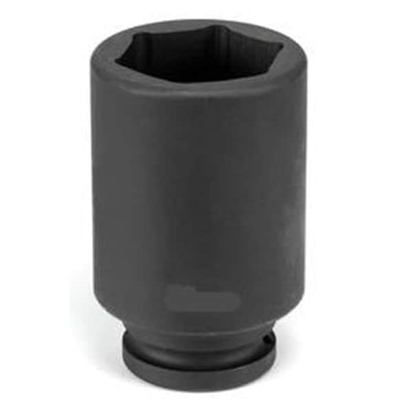 3/4" Drive, 30mm Size, Metric Socket, 6 Points, 30mm, 3/4"D, Impact, D, Blk