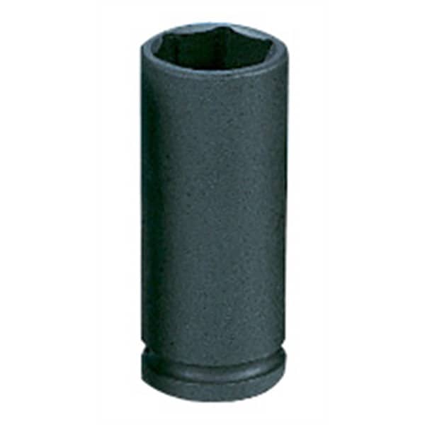 3/4" Drive, 1-1/4" Size, SAE Socket, 6 Points, 1-1/4"3/4"D, Hex D, Blk