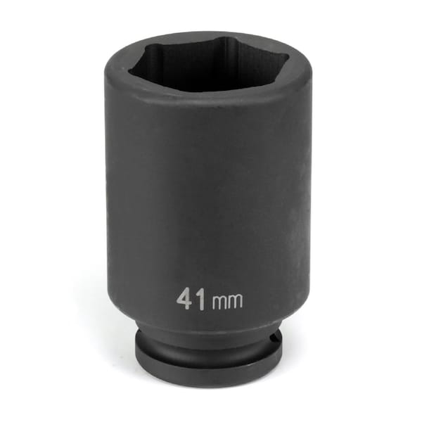 3/4" Drive, 41mm Size, Metric Socket, 6 Points, 41mm, 3/4"D, Impact, 6pt., D