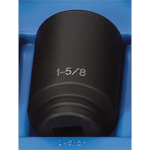 3/4" Drive, 1-5/8" Size, SAE Socket, 6 Points, 1-5/8", 3/4"D, 6pt. D