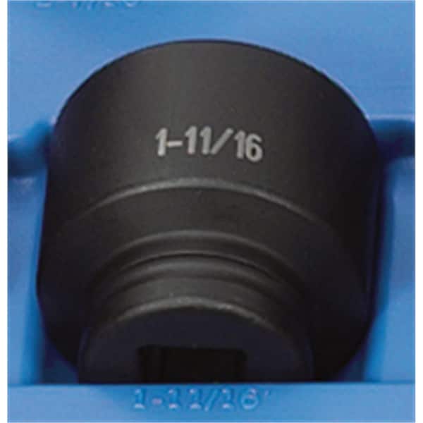 3/4" Drive, 1-11/16" Size, SAE Socket, 6 Points, 1-11/16", 3/4"D, 6pt.