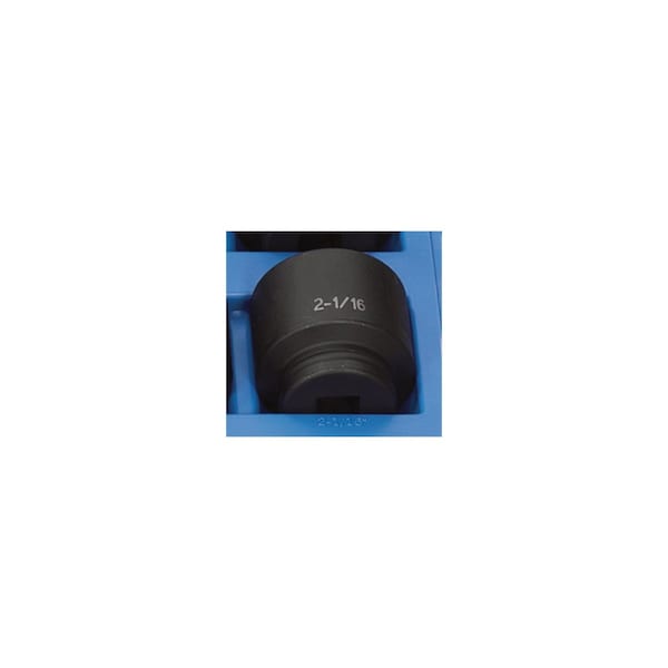 3/4" Drive, 2-1/16" Size, SAE Socket, 6 Points, 2-1/16", 3/4"D, 6pt.