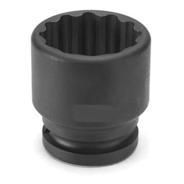 3/4" Drive, 24mm Size, Metric Socket, 12 Points, 24mm, 3/4"D, Impact, 12pt., Blk