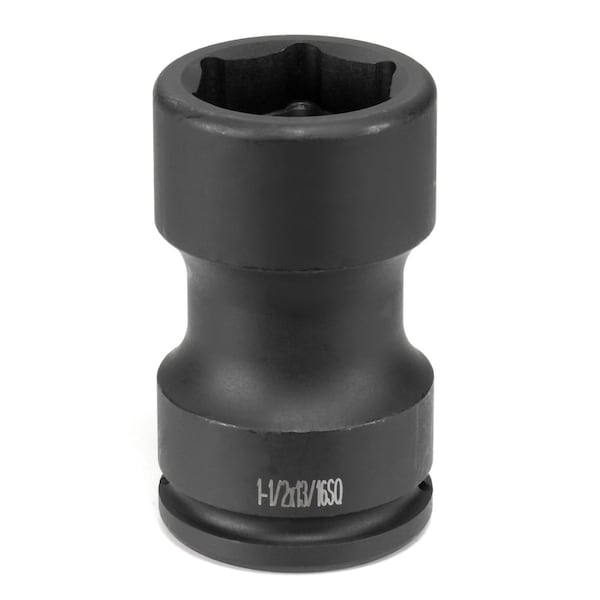 3/4" Drive, 1-1/2" Size, SAE Socket, 6 Points, Budd 1-1/2", 3/4"D, Black
