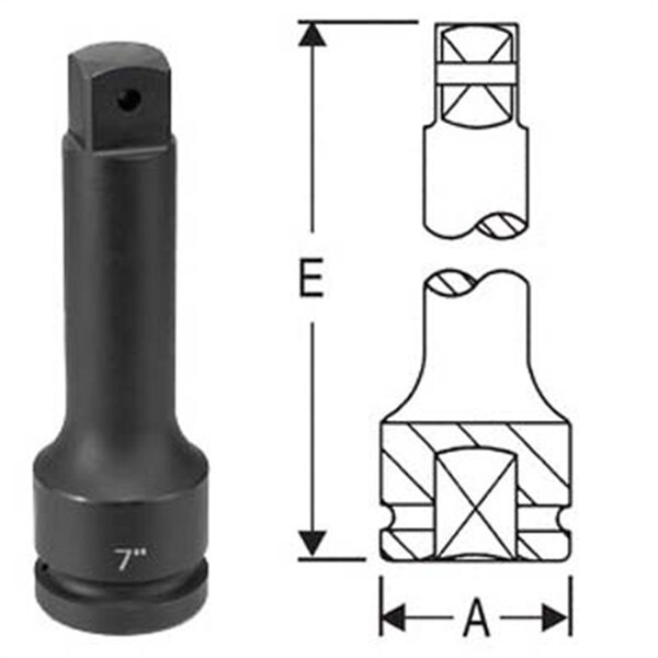 Extension 1" Dr, 10" L, 1 Pieces