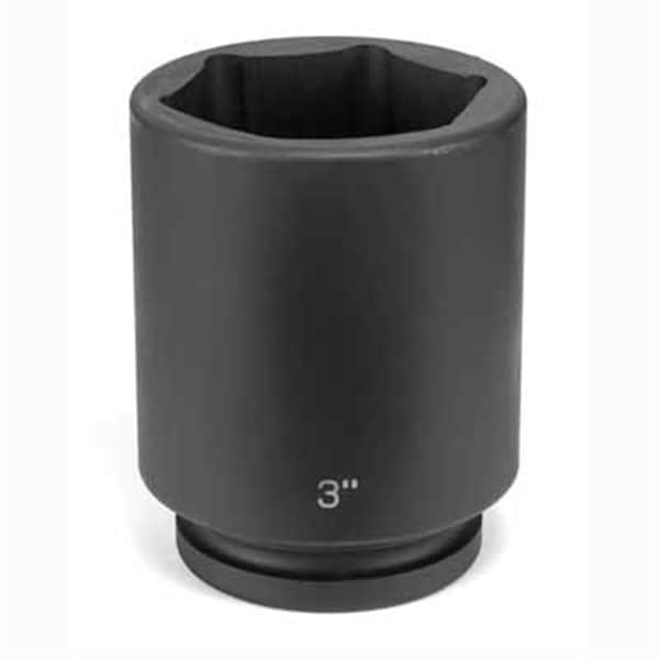 1" Drive, 3/4 Size, SAE Socket, 6 Points, 3/4", 1"D, Impact , D, Blk