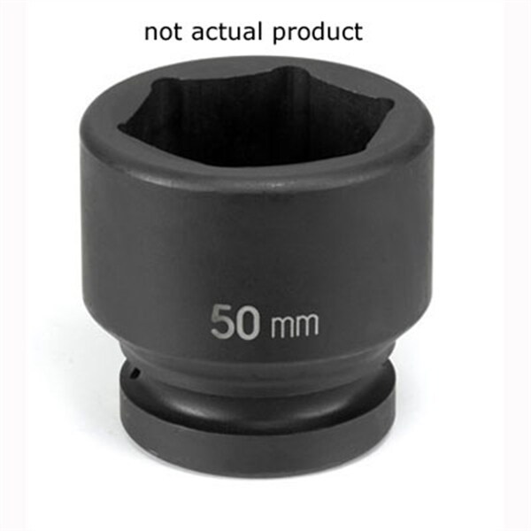 1" Drive, 43mm Size, Metric Socket, 6 Points