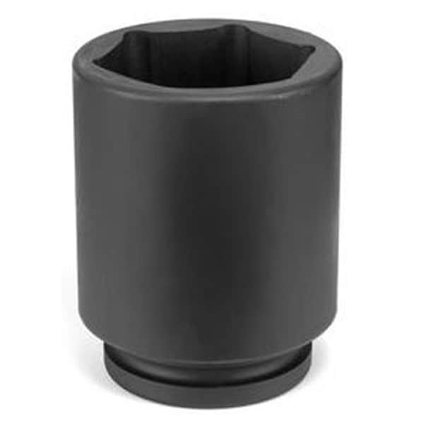1" Drive, 70mm Size, Metric Socket, 6 Points, 70mm, 1"D, Impact, D, Blk