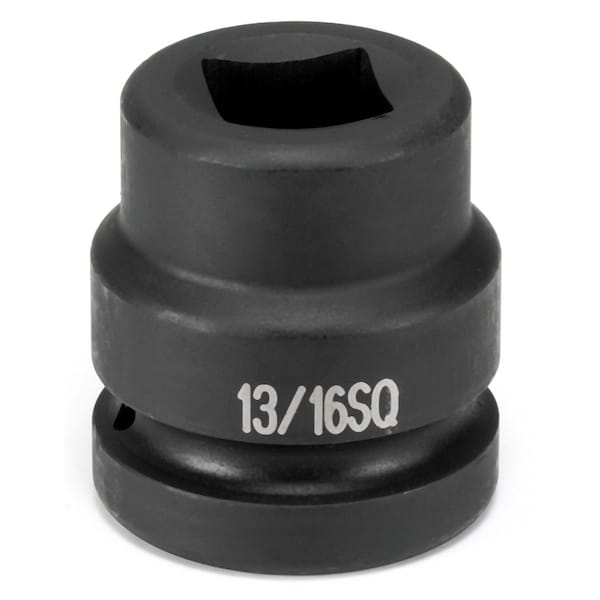 1" Drive, 13/16" Size, SAE Socket, 4 Points, 13/16, 1"D, Wheel Impact