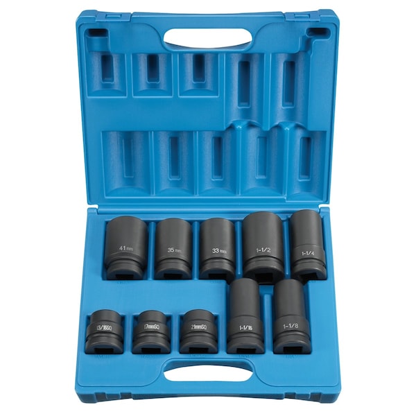 1" Drive Metric, 10 pcs