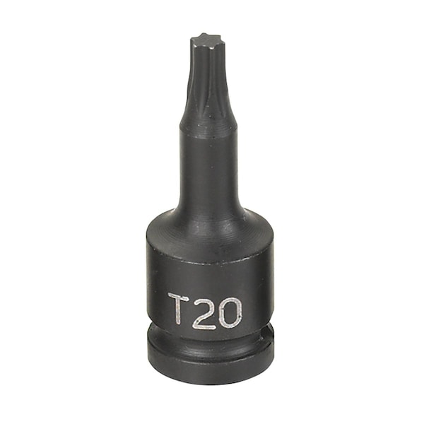 1/4" Drive, T20 Size, SAE Socket, Star Points