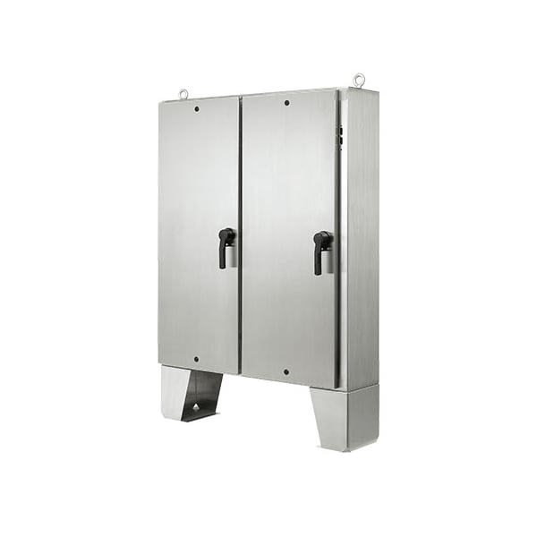 3 Point Latch with Padlock Handle, 1/4 Turn Latch Electrical Enclosures, 72.06 in H, 24.06 in D