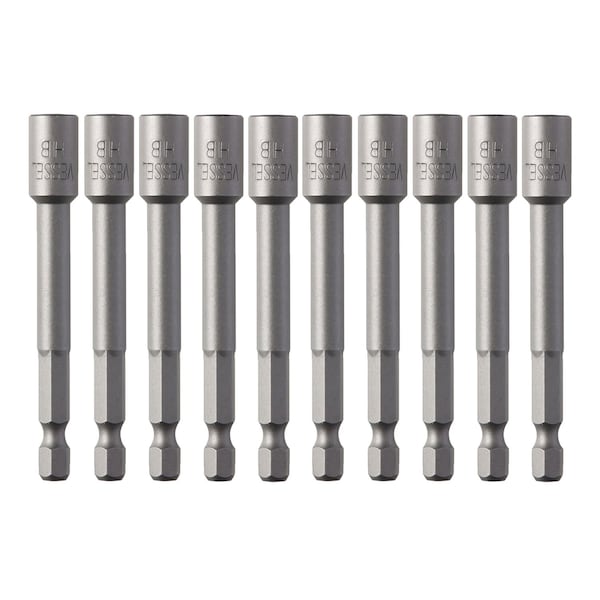 Power Bit 1/4" Hex B, A/F6.35x75 C, PK10