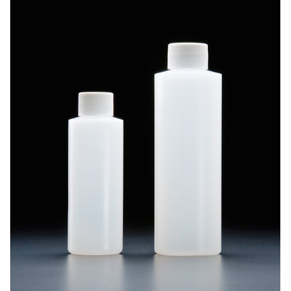 HDPE Narrow Mouth Bottle, 24-410mm Thread, White Closure, F217, PK24