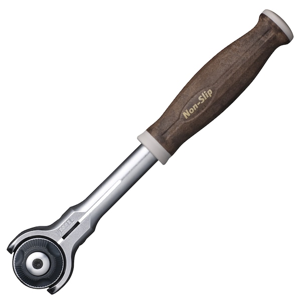 1/4" Drive WOOD-COMPO Swivel Ratchet Handle No.HRH2, Natural