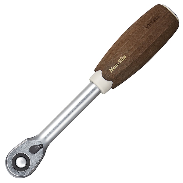 3/8" Drive WOOD-COMPO Ratchet Handle No.HRH3-W 3/8", Natural
