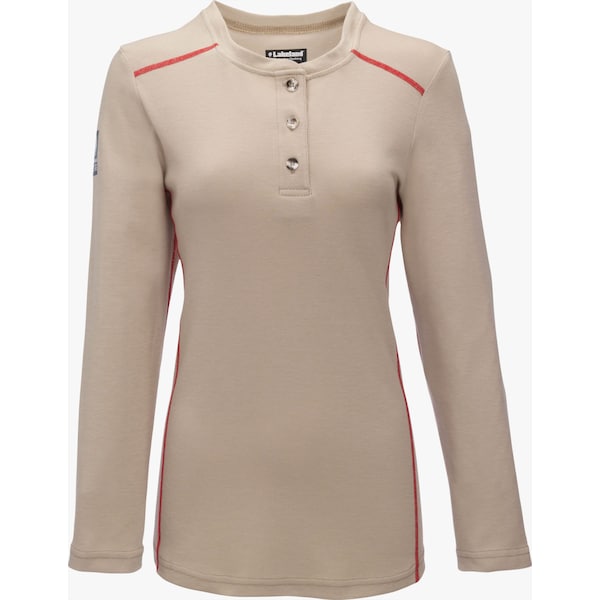Womens High Performance FR Henley , Kha