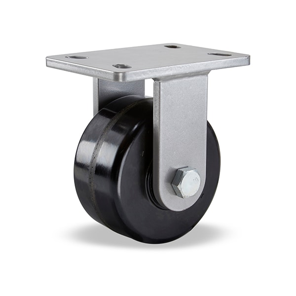 Rigid Caster, Ch 6X2-1/2 Plastex