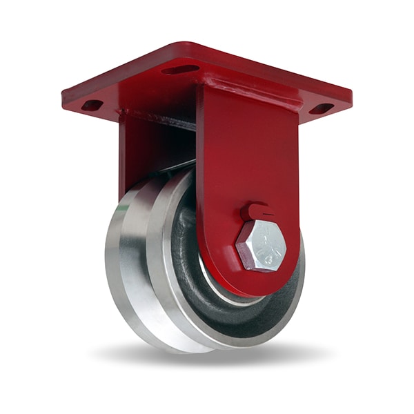 Rigid Caster, Epsd 6X3 V-Grooved