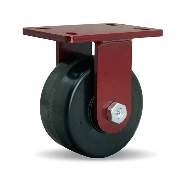 Rigid Caster, Fm 6X3 Plastex
