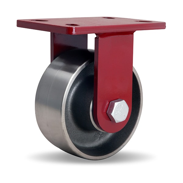 Rigid Caster, Fm 6X2-1/2 Forged Steel