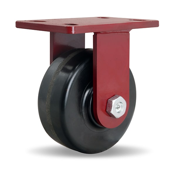 Rigid Caster, Fm 6X2-1/2 Plastex