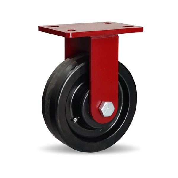 Rigid Caster, Fm 8X2-1/2 Plastex