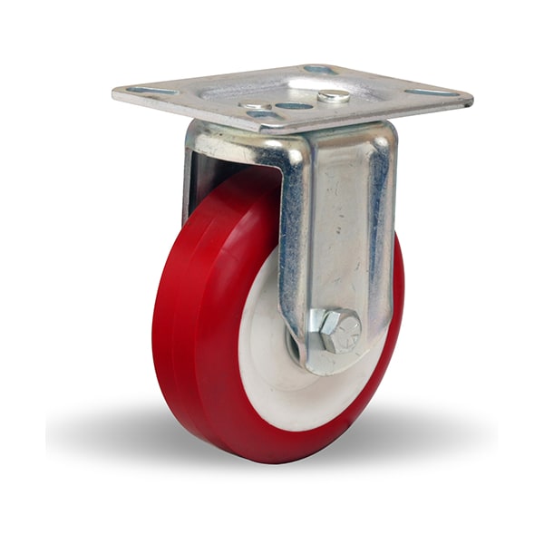 Rigid Caster, Hl 4X1-3/8 Poly-Tech