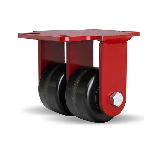 Rigid Caster, Hs2 3 1/4X2 Plastex