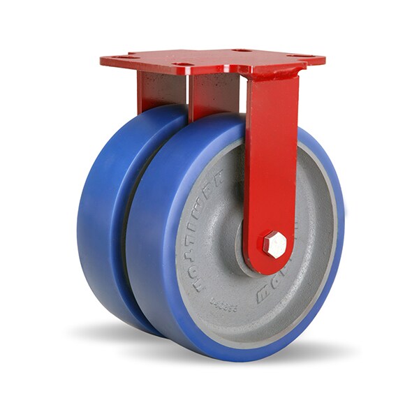 Rigid Caster, Hs2 8X2 Poly-Soft