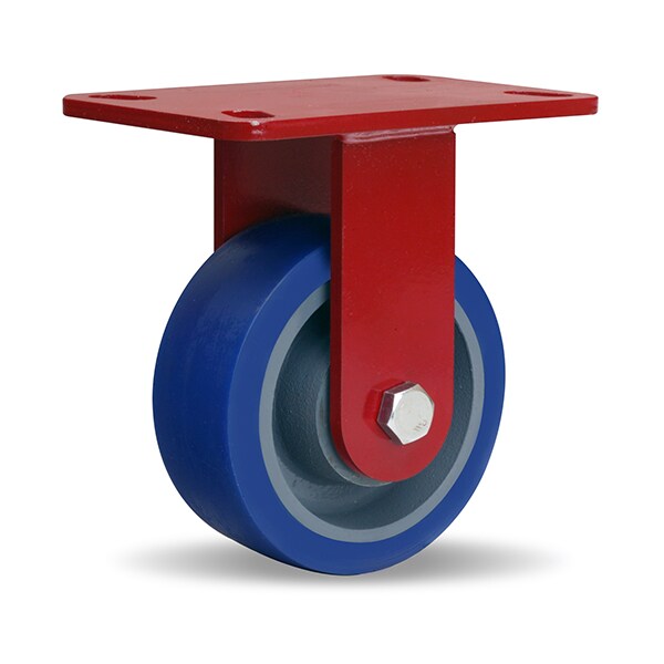 Rigid Caster, Hs 5X2 Poly-Soft