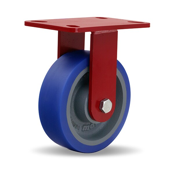 Rigid Caster, Hs 6X2 Poly-Soft