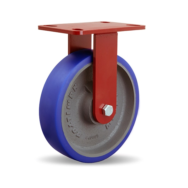 Rigid Caster, Hs 8X2 Poly-Soft