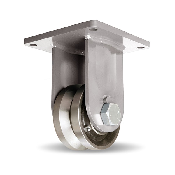 Rigid Caster, Md 6X3 Fs V-Grooved