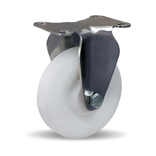 Rigid Caster, Stl 4X1-3/8 Aqualite