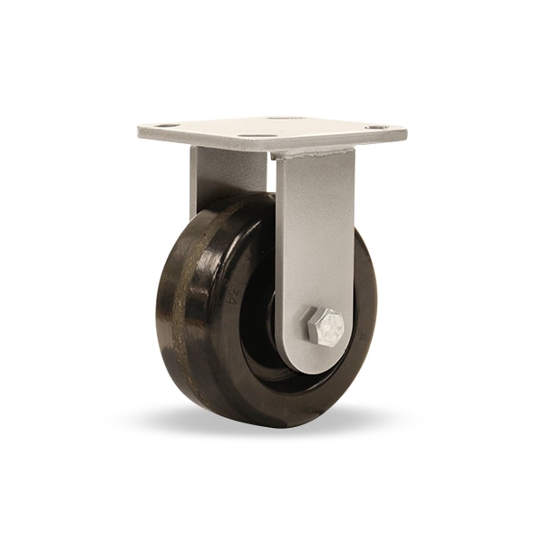 Rigid Caster, Wh 5X2 Plastex