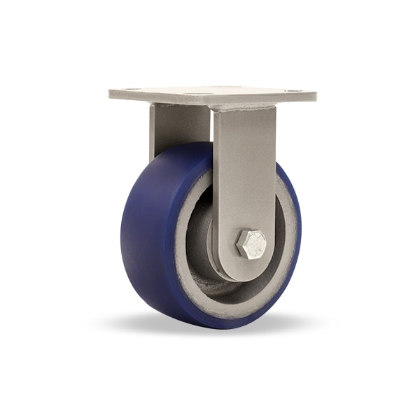Rigid Caster, Wh 5X2 Poly-Soft