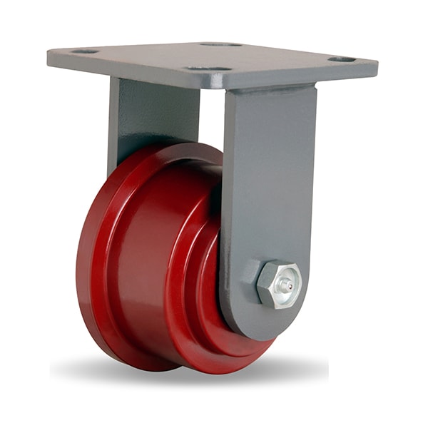 Single Flange Caster, w/4X4.5 Plate