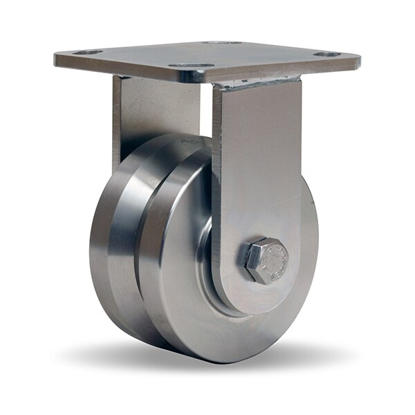 Rigid Caster, Whs Ss V-Grooved