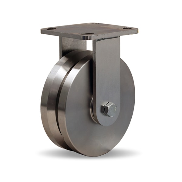 Rigid Caster, Whs 6X2 Ss V-Grooved, Series: Workhorse
