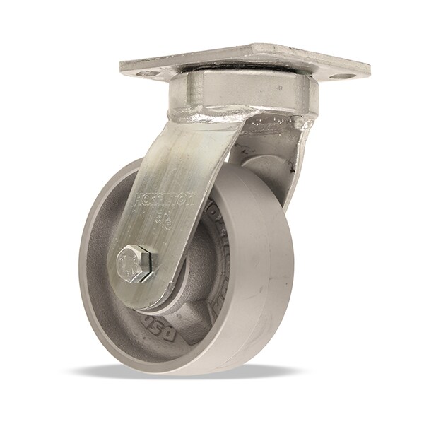 High Heat Standard Duty Kingpinless Swivel Caster, 4" x 2" Metal Wheel