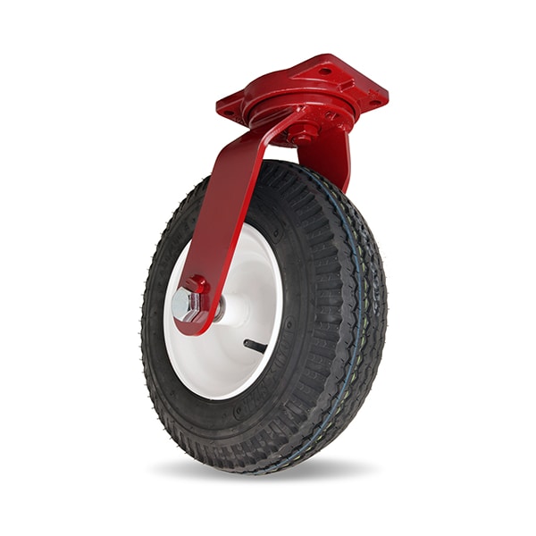 Cush-N-Aire Swivel Caster, 16" Pneumatic Air-Filled Tire, 1" Precision Tapered Roller Bearing