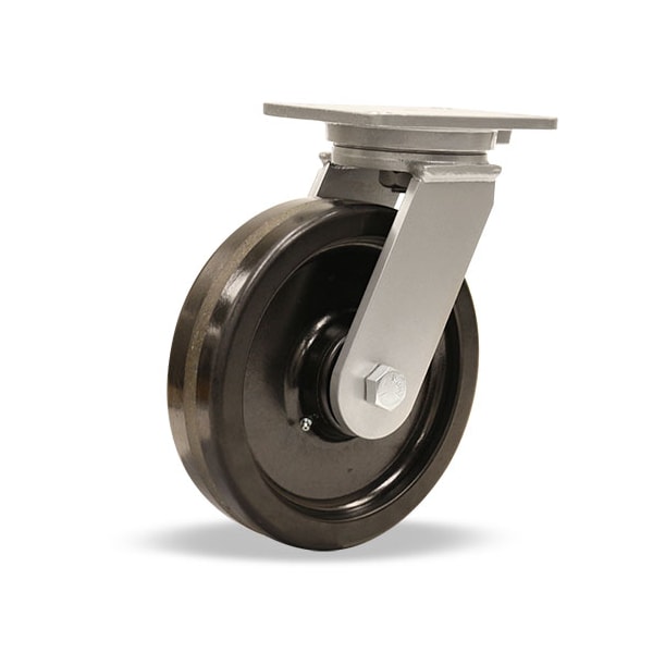 Champion Swivel Caster, 10" x 2-1/2" Phenolic Wheel, 3/4" Precision Tapered Bearing