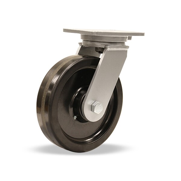 Champion Swivel Caster, 10" x 3" Phenolic Wheel, 3/4" Precision Tapered Bearing