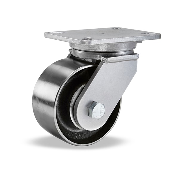 Champion Swivel Caster, 6" x 3" Forged Steel Wheel, 3/4" Precision Tapered Bearing