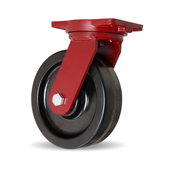 Extra Heavy Duty Swivel Caster, 10" x 3" Phenolic Wheel, 3/4" Precision Tapered Bearing