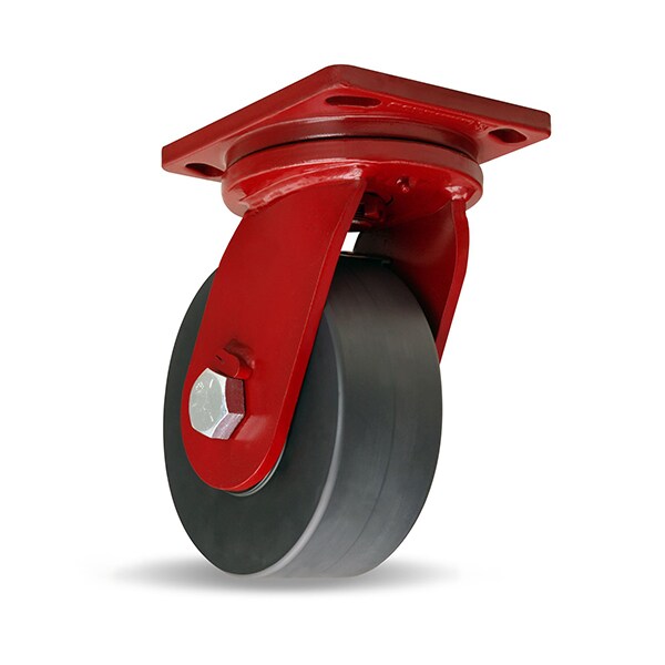 Enhanced Precision Super Duty Swivel Caster, 10" x 3" Nylast High Performance Cast Nylon Wheel