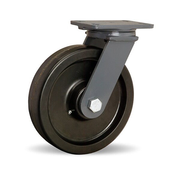 Extended Service Swivel Caster, 10" x 2-1/2" Plastex Phenolic Wheel, 3/4" Seald Precision Ball Bearing