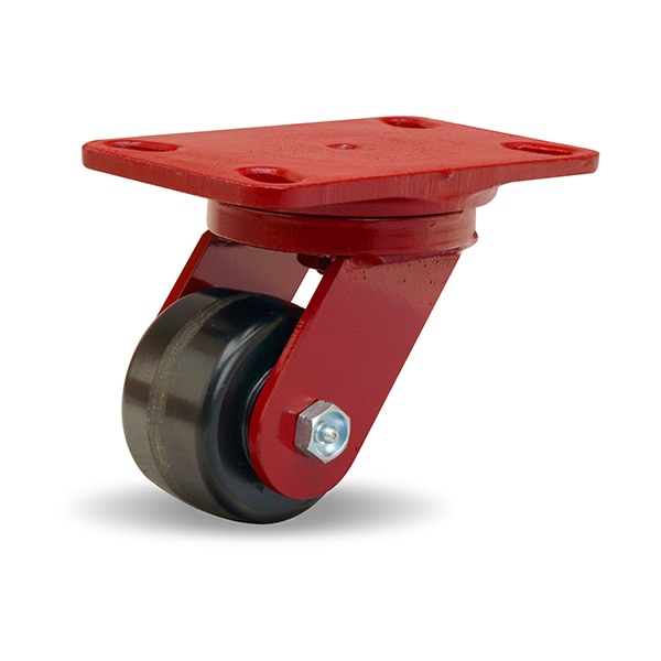 Heavy Service Swivel Caster, 3 1/4" x 2" Plastex Phenolic Wheel, 3/4" Straight Roller Bearing